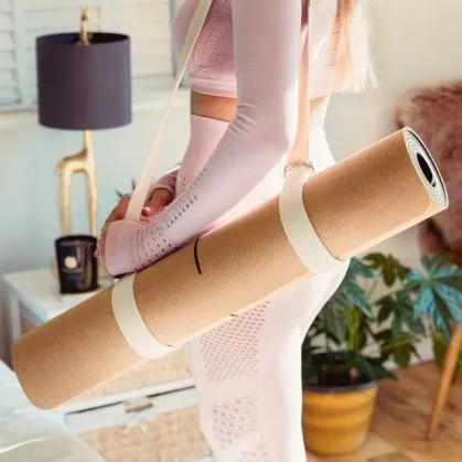 Cork Rubber Yoga Mat